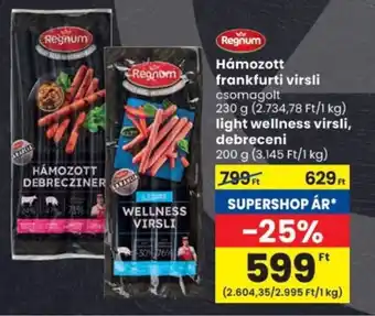 Spar Regnum Hámozott frankfurti virsli ajánlat