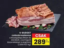 Spar S-BUDGET császárszalonna ajánlat