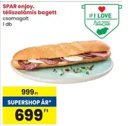 Spar SPAR enjoy téliszalámis bagett csomagolt ajánlat