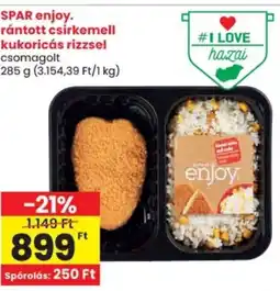 Spar SPAR enjoy. rántott csirkemell kukoricás rizzsel ajánlat