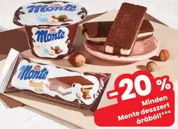Spar Minden Monte desszert ajánlat