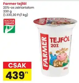 Spar Farmer tejföl ajánlat