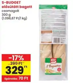 Spar S-BUDGET elősütött bagett ajánlat