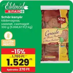 Spar Életmód Schär kenyér ajánlat