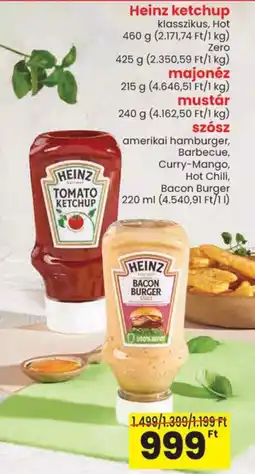 Spar Heinz ketchup / majonéz / mustár / szósz ajánlat