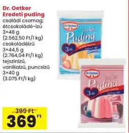 Spar Dr. Oetker Eredeti puding ajánlat