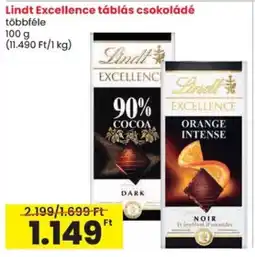 Spar Lindt Excellence táblás csokoládé ajánlat
