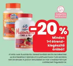 Spar 1 x 1 étrend- kiegészítő ajánlat