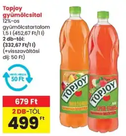 Spar Topjoy gyümölcsital 12%-os ajánlat