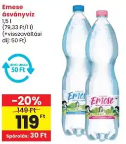 Spar Emese ásványvíz ajánlat