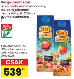 Spar Sió gyümölcsital ajánlat