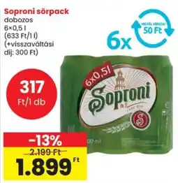 Spar Soproni sörpack ajánlat