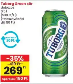 Spar Tuborg Green sör ajánlat