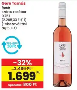 Spar Gere Tamás Rosé ajánlat