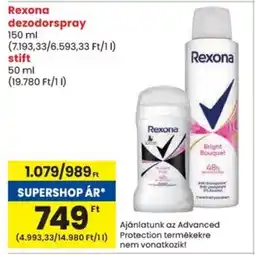 Spar Rexona dezodorspray / stift ajánlat