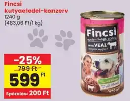 Spar Fincsi kutyaeledel-konzerv ajánlat