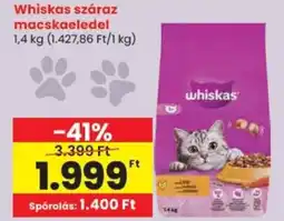 Spar Whiskas száraz macskaeledel ajánlat