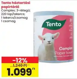 Spar Tento háztartási papírtörlő ajánlat