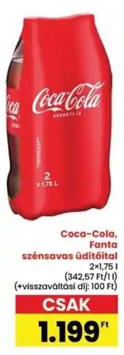 Spar Coca-Cola, Fanta szénsavas üdítőital ajánlat