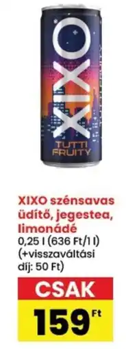 Spar XIXO szénsavas üdítő, jegestea, limonádé ajánlat