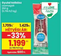 Spar Gyulai kolbász ajánlat