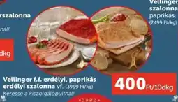 PRIVÁT Vellinger f.f. erdélyi, paprikás erdélyi szalonna ajánlat