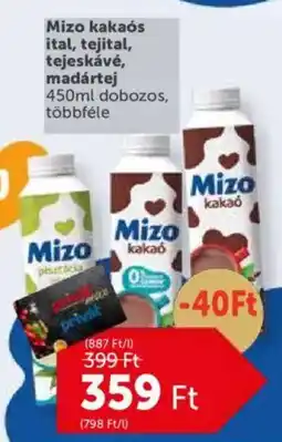 PRIVÁT Mizo kakaós ital ajánlat