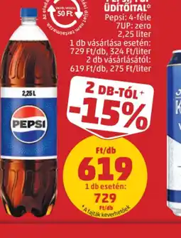 PENNY Pepsi, 7up üdítőital ajánlat