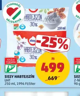 PENNY Sissy Habtejszín UHT ajánlat