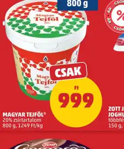 PENNY Magyar Tejföl ajánlat
