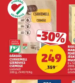 PENNY Dárdás Csirkemell Szendvics Csemege ajánlat