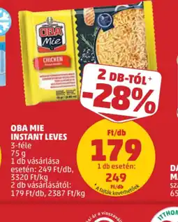 PENNY Oba Mie Instant Leves ajánlat