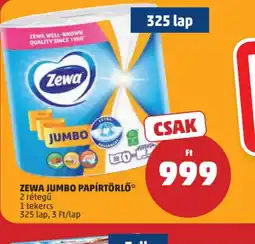 PENNY Zewa Jumbo Papírtörlő ajánlat