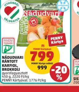 PENNY Nádudvari Rántott Karfiol, Brokkoli ajánlat