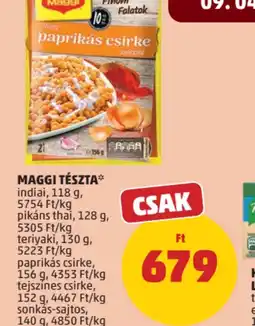 PENNY Maggi Tészta ajánlat