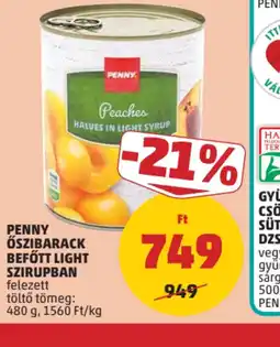 PENNY Penny Őszibarack Befőtt Light Szirupban ajánlat