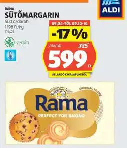 ALDI RAMA Sütőmargarin ajánlat