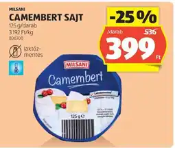 ALDI MILSANI CAMEMBERT SAJT ajánlat