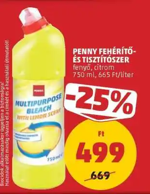 PENNY PENNY Fehérítő- és tisztítószer ajánlat