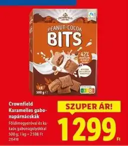 Lidl Crownfield Karamelles gabonapárnácskák ajánlat