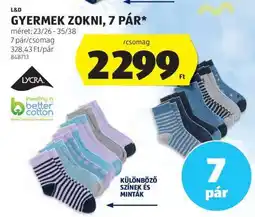 ALDI GYERMEK ZOKNI, 7 PÁR ajánlat