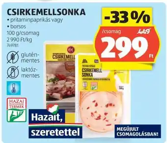 ALDI CSIRKEMELLSONKA ajánlat