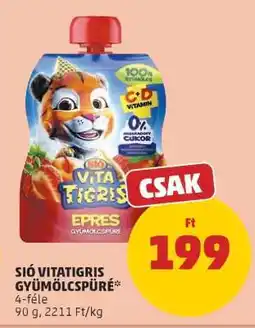 PENNY Sió Vitatigris gyümölcspüré ajánlat