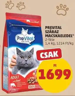 PENNY PREVITAL Száraz macskaeledel ajánlat