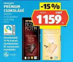 ALDI Moser Roth Prémium Csokoládé ajánlat