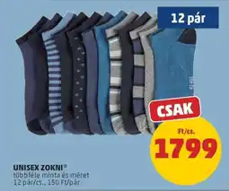 PENNY Unisex zokni ajánlat
