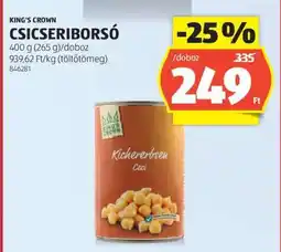 ALDI KING'S CROWN CSICSERIBORSÓ ajánlat