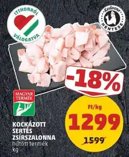 PENNY Kockázott Sertés Zsírszalonna ajánlat