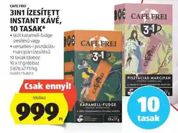 ALDI CAFE FREI 3IN1 ÍZESÍTETT, INSTANT KÁVÉ, 10 TASAK ajánlat
