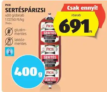 ALDI PICK Sertéspárizsi ajánlat